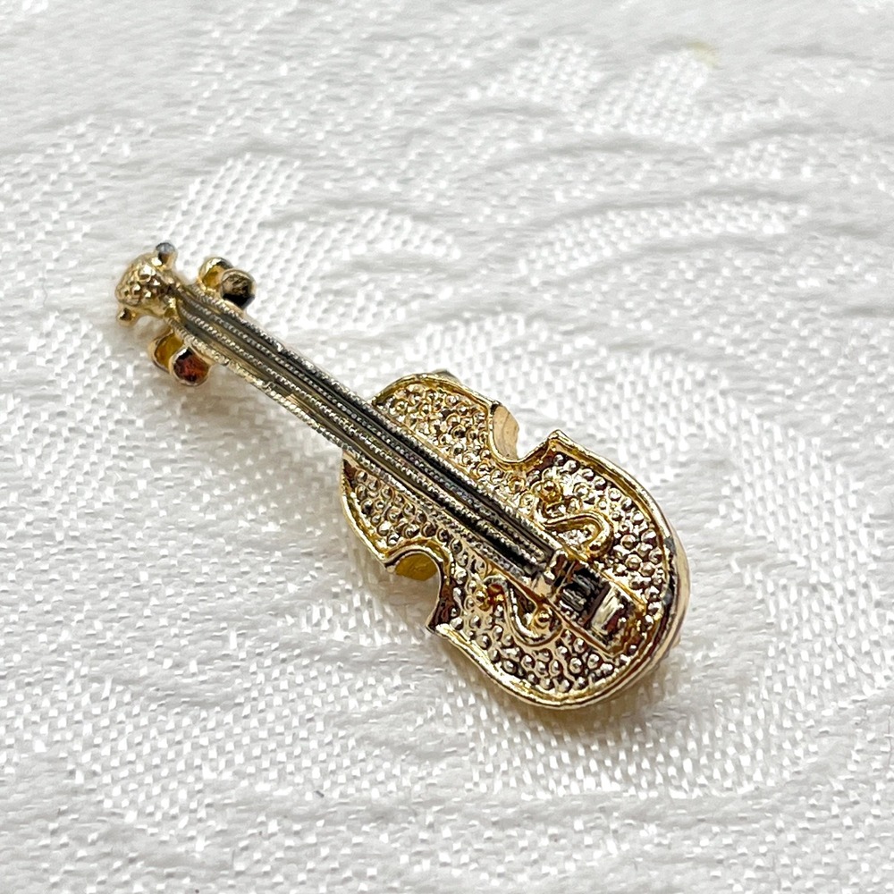 Vintage Gerry's Violin Classical Strings Instrument Gold Tone Scatter Pin